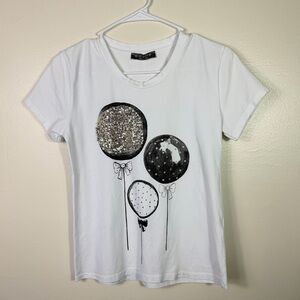 Pistache sequin-embellished balloons Graphic Tee